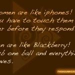 Women = iPhone, Men = Blackberry